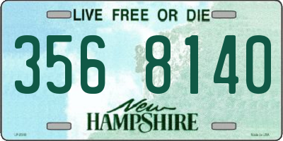 NH license plate 3568140