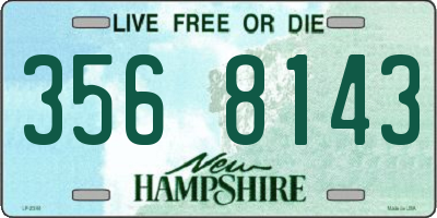NH license plate 3568143