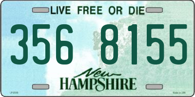 NH license plate 3568155