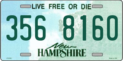 NH license plate 3568160