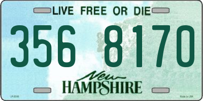 NH license plate 3568170