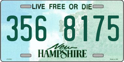 NH license plate 3568175