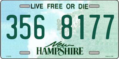 NH license plate 3568177