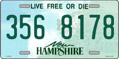 NH license plate 3568178