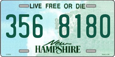 NH license plate 3568180