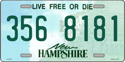 NH license plate 3568181