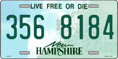 NH license plate 3568184