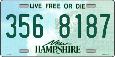 NH license plate 3568187