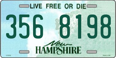 NH license plate 3568198