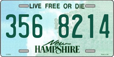 NH license plate 3568214