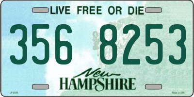 NH license plate 3568253