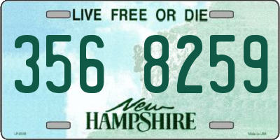 NH license plate 3568259