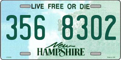 NH license plate 3568302