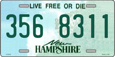 NH license plate 3568311