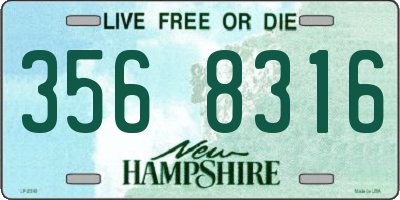 NH license plate 3568316