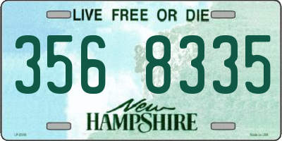 NH license plate 3568335