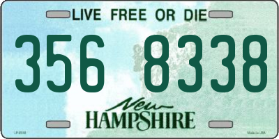 NH license plate 3568338