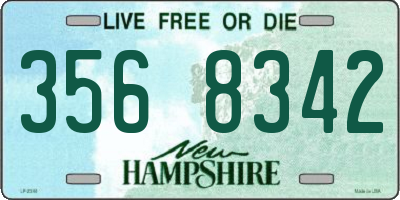 NH license plate 3568342