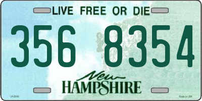 NH license plate 3568354