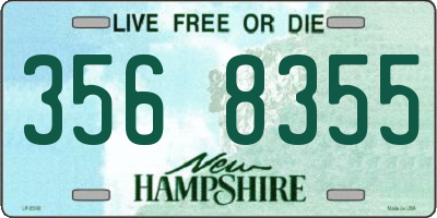 NH license plate 3568355