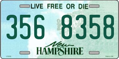 NH license plate 3568358