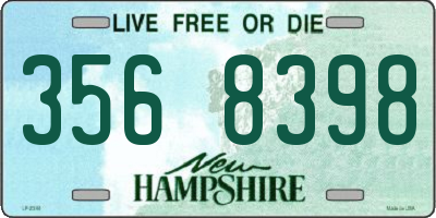 NH license plate 3568398