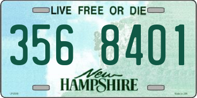 NH license plate 3568401