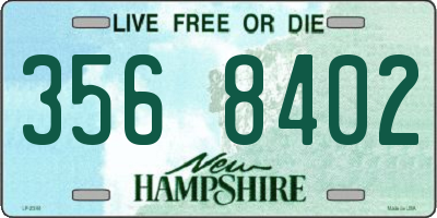 NH license plate 3568402
