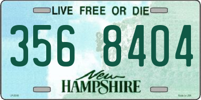 NH license plate 3568404
