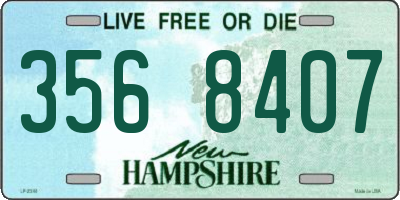 NH license plate 3568407