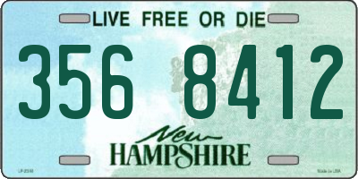 NH license plate 3568412