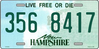 NH license plate 3568417