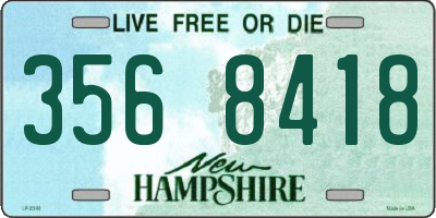 NH license plate 3568418