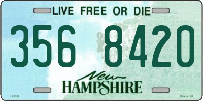 NH license plate 3568420