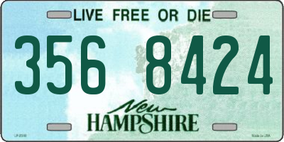 NH license plate 3568424