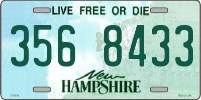 NH license plate 3568433