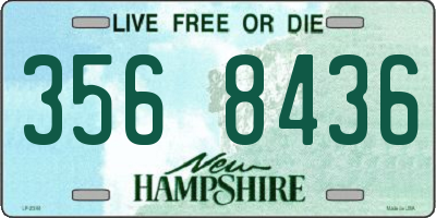NH license plate 3568436