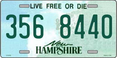 NH license plate 3568440