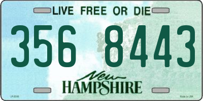 NH license plate 3568443