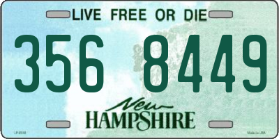 NH license plate 3568449