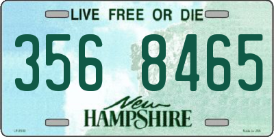 NH license plate 3568465