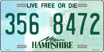 NH license plate 3568472
