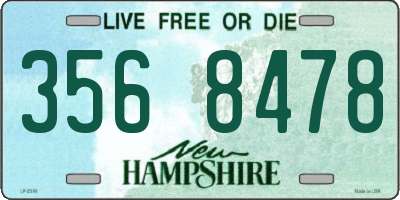 NH license plate 3568478