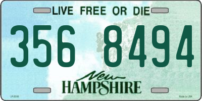 NH license plate 3568494