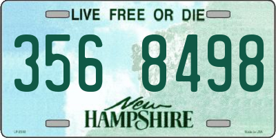 NH license plate 3568498