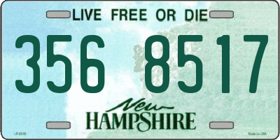 NH license plate 3568517