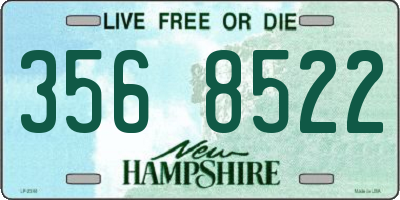 NH license plate 3568522