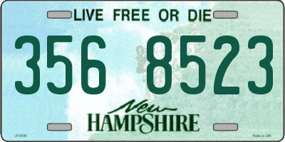 NH license plate 3568523
