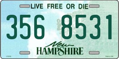 NH license plate 3568531