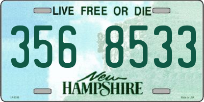 NH license plate 3568533